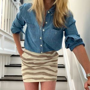 J Crew mini skirt